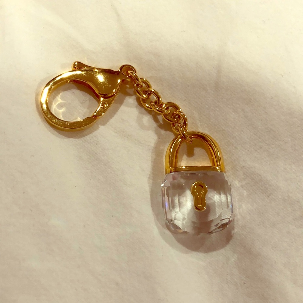 SWAROVSKI PADLOCK KEYCHAIN